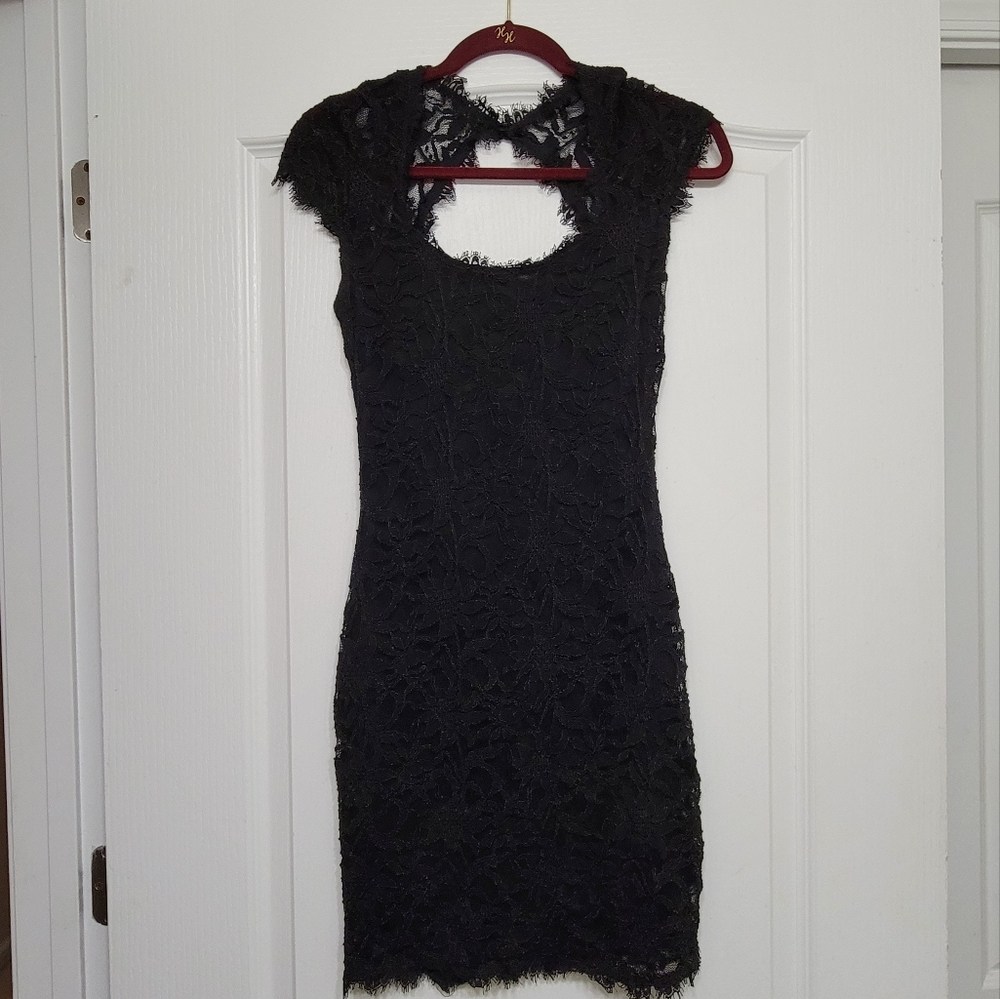 NWT Black Lace Dress, S, Jump Apparel